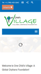 Mobile Screenshot of onechildsvillage.org