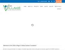 Tablet Screenshot of onechildsvillage.org